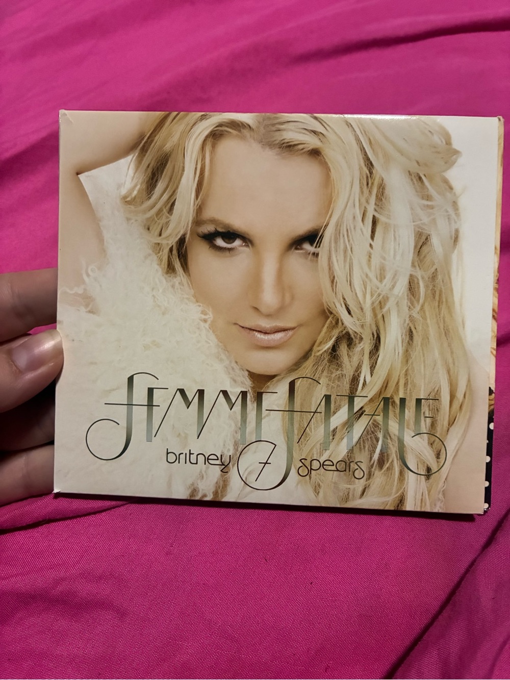 Britney Spears Femme Fatale CD Cover - Blonde Portrait